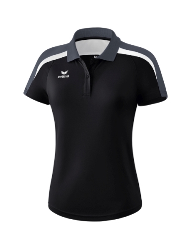 Liga Polo Damen (schwarz/weiß/dunkelgrau)