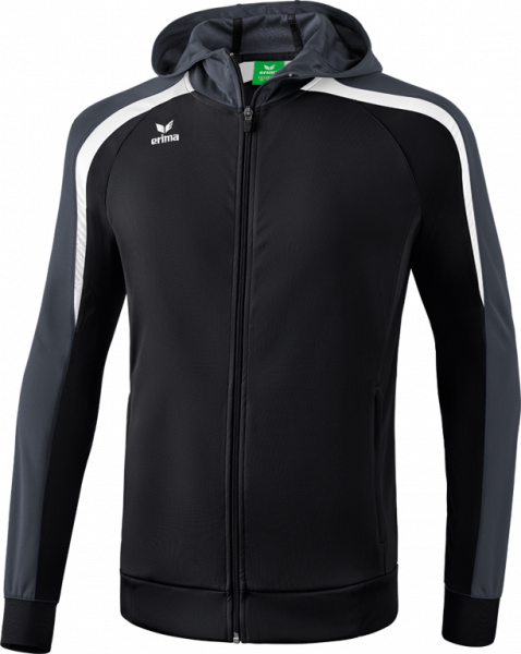 Liga Trainingsjacke mit Kapuze Herren (schwarz/weiß/dunkelgrau)